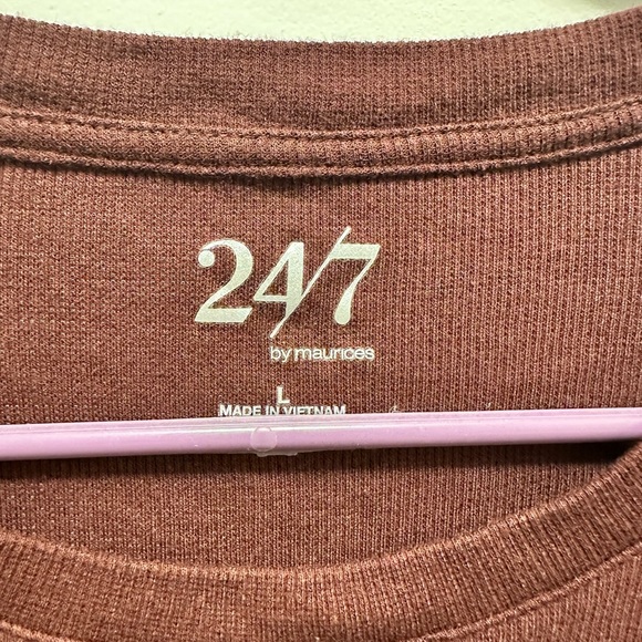 Maurices Rich Brown Long Sleeve Top - Picture 3 of 3